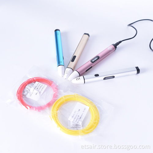 New Design Scribbler 3D Pen Use ABS PLA Flament Digital 3D Print Pen